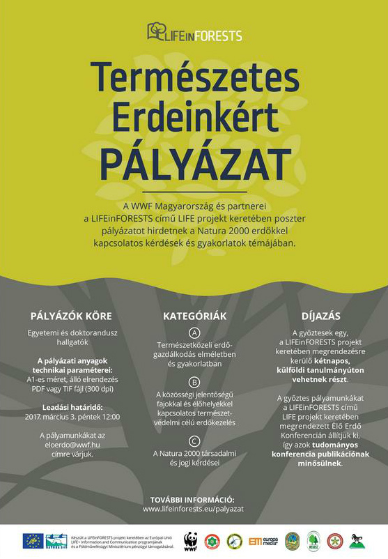A WWF Magyarország és partnerei poszterpályázatot hirdet